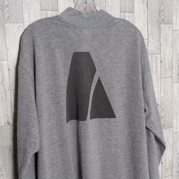 US Army Shirt Men's Lg Improved Physical Fitness Uniform IPFU Gray Mockneck Work - Picture 5 of 13